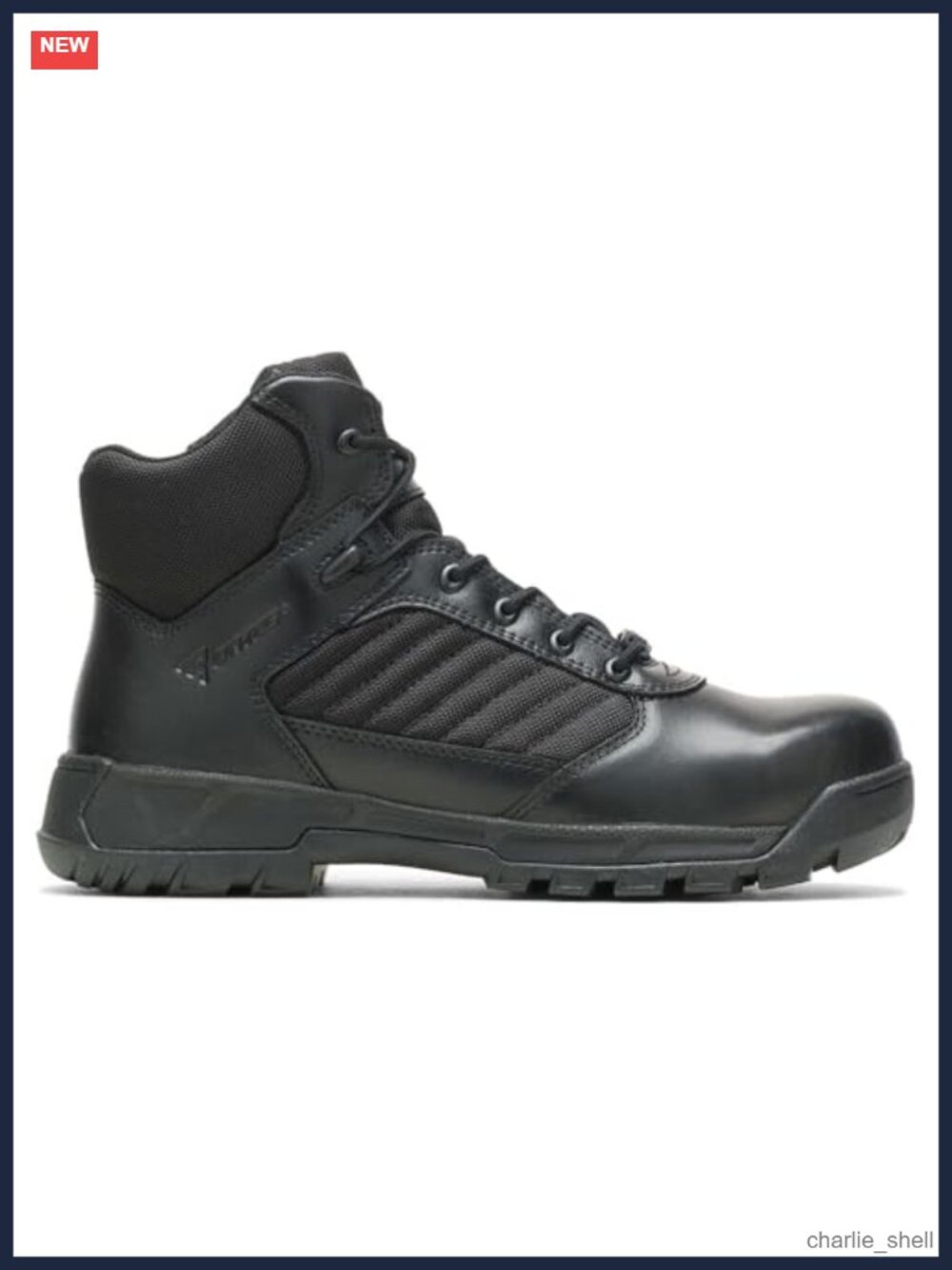 Men's Tactical Sport 2 Mid Side Zip Safety Composite Toe Leather Work Boots